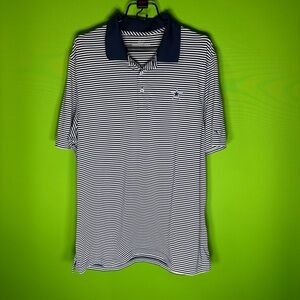 Dallas Cowboys Navy Striped Men's Polo Shirt